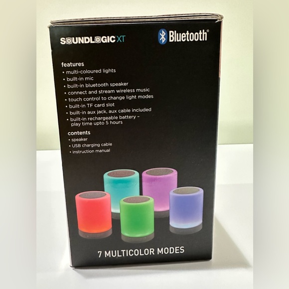 🌸NEW Soundlogic XT TouchLight Color Changing Bluetooth Speaker 🔈 (A2). - Picture 4 of 9